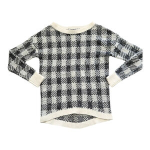 Express XS Long Sleeve Knit Plaid Sweater